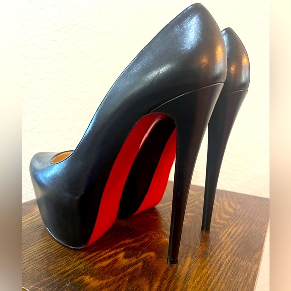 Black Christian Louboutin Platform Heels - Picture 3 of 7
